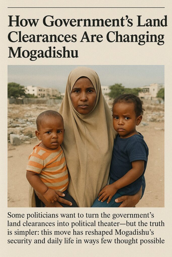 Government Land Clearances: Why it Matter for Mogadishu’s Future